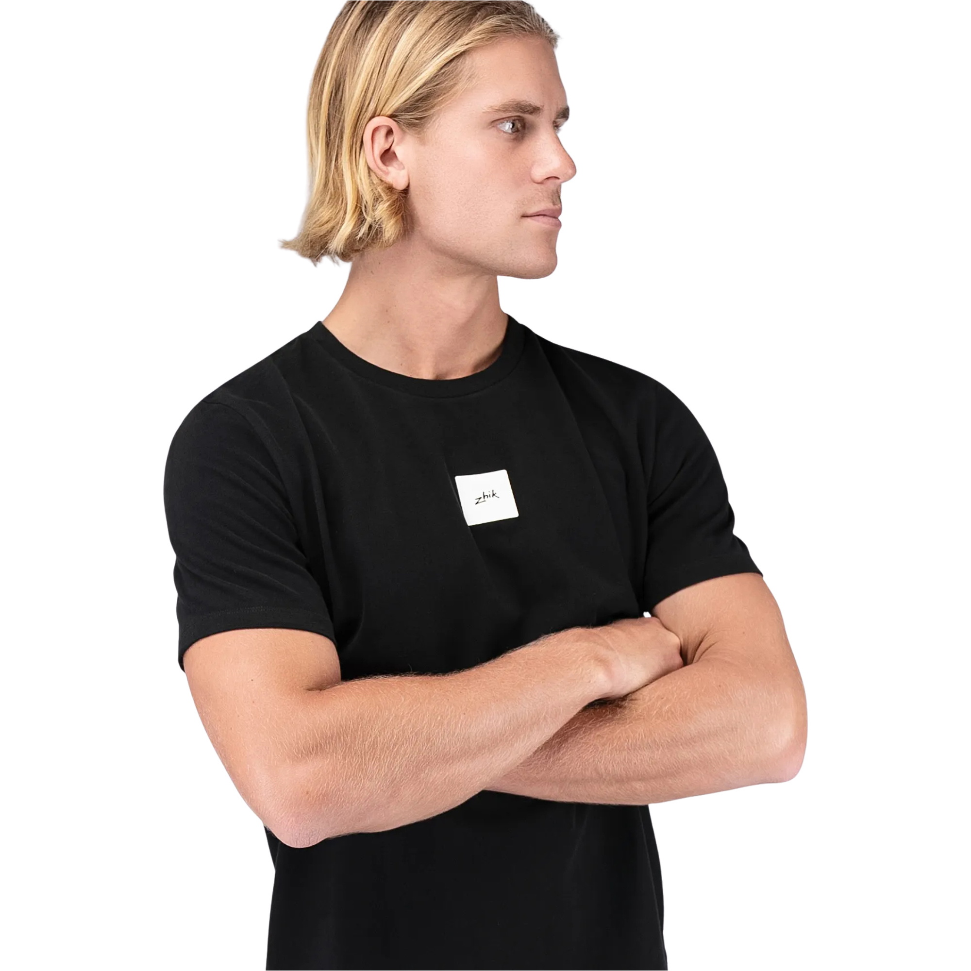 Zhik Mens Logo Cotton Tee TEE-0734-M-BLK - Black